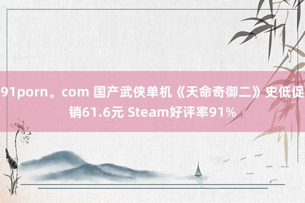 91porn。com 国产武侠单机《天命奇御二》史低促销61.6元 Steam好评率91%