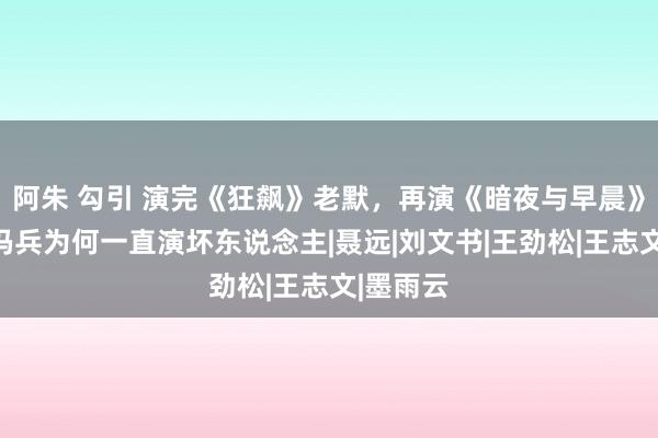 阿朱 勾引 演完《狂飙》老默，再演《暗夜与早晨》鹰隼，冯兵为何一直演坏东说念主|聂远|刘文书|王劲松|王志文|墨雨云