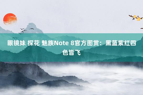 眼镜妹 探花 魅族Note 8官方图赏：黑蓝紫红四色皆飞